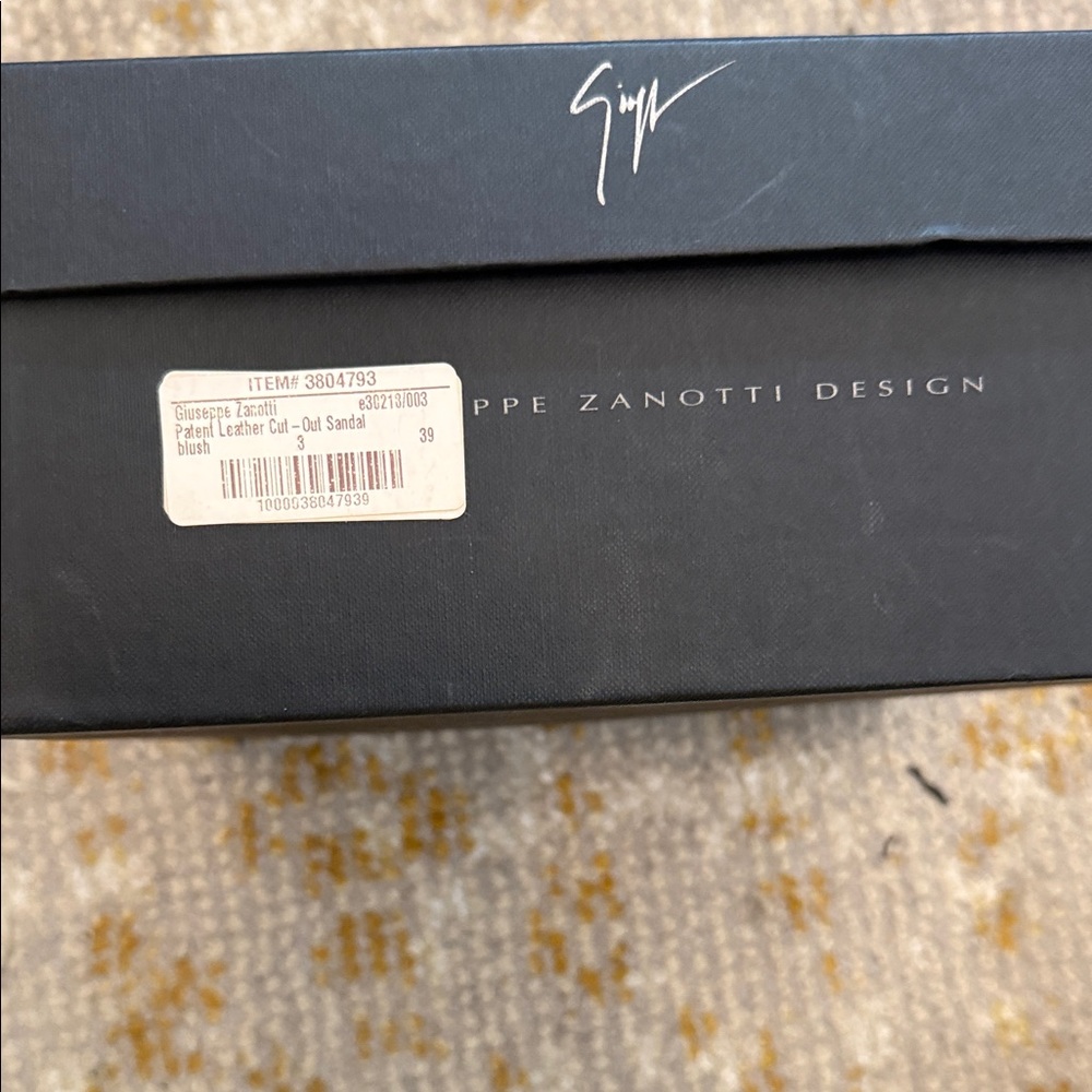 Giuseppe Zanotti Black Sandals with Silver Embellishments - Picture 2 of 3